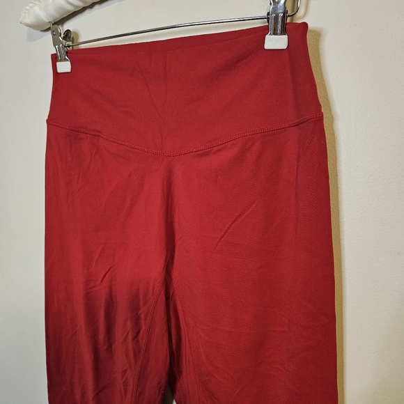 Vitality Solid Red High-Waisted Leggings Athletic Athleisure Workout Comfy Large - Picture 2 of 8